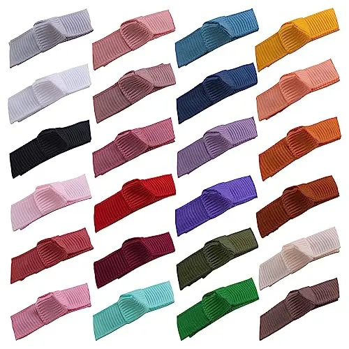 Sugarmelon Boutique Baby Hair Bow Snap Clips in assorted colors