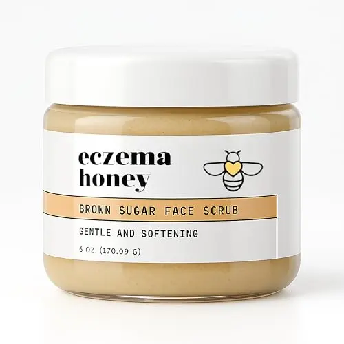 Eczema Honey Brown Sugar Face and Body Scrub for dry, sensitive, and eczema-prone skin