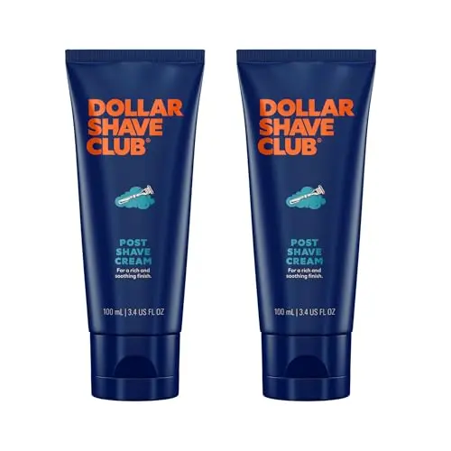 Dollar Shave Club Post Shave Cream tubes in a two-pack