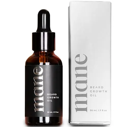 Superior Mane Beard Growth Oil bottle with dropper