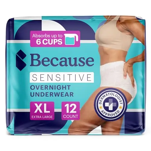 Because Adult Incontinence Underwear for Sensitive Skin