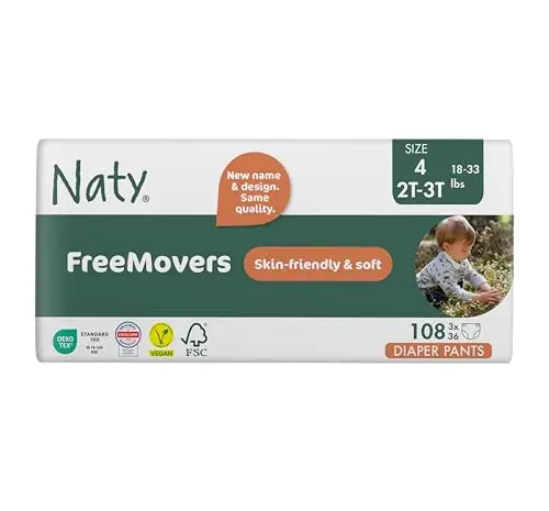 Naty FreeMovers training pants for sensitive skin