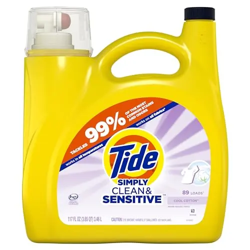 Tide Simply Clean and Sensitive Cool Cotton scent laundry detergent