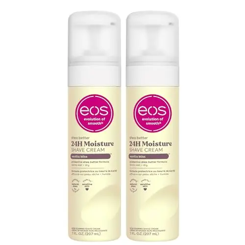 eos Shea Better Women's Shave Cream in Vanilla Bliss, 2-pack