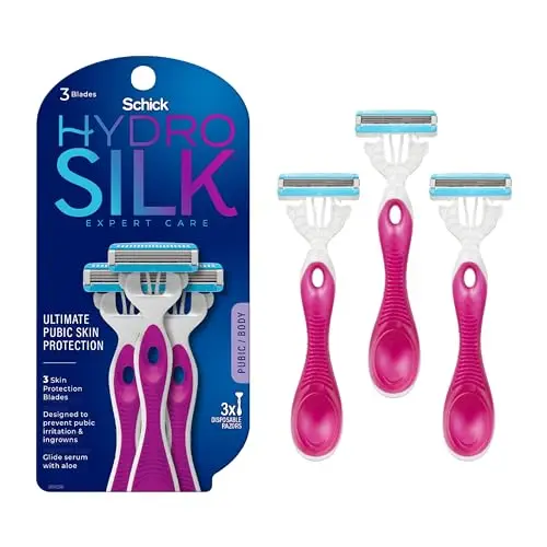 Schick Hydro Silk Ultimate disposable razors for pubic skin protection