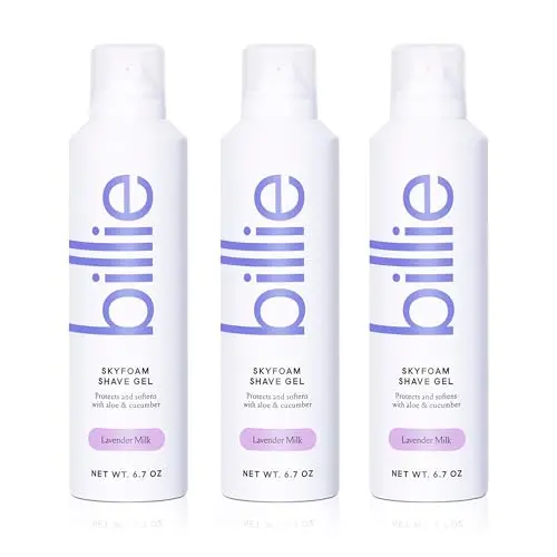 Billie SkyFoam Shave Gel 3-pack with lavender milk scent
