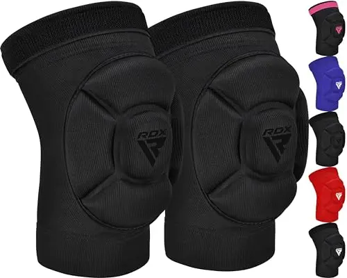 RDX knee pads featuring innovative 4-way segmented padding design