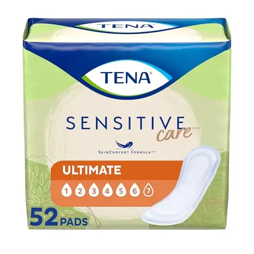 TENA Sensitive Care Ultimate Absorbency Incontinence Pads, regular length
