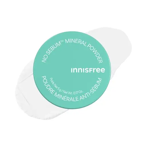 innisfree No Sebum Matte Mineral Loose Powder with puff