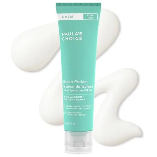 Paula's Choice CALM Barrier Protect Mineral Sunscreen SPF 30 tube for sensitive skin