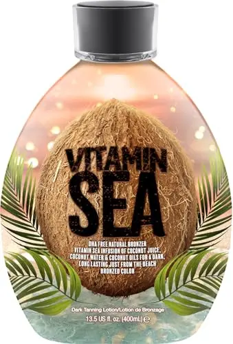 Vitamin Sea Natural Bronzer Tanning Lotion with Coconut Oil