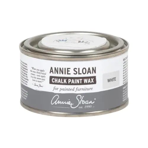 Annie Sloan Chalk Paint Wax in a small white tin