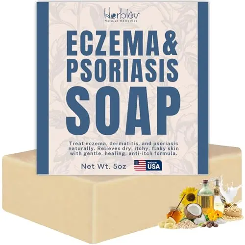 Herblov Eczema Soap Bar with natural ingredients