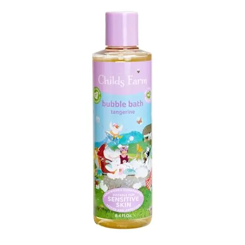 Childs Farm Kids Bubble Bath with organic tangerine for dry, sensitive skin