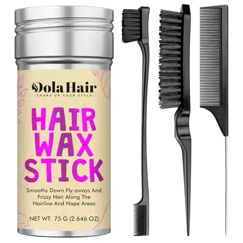 Dolahair Hair Wax Stick kit with multiple brushes