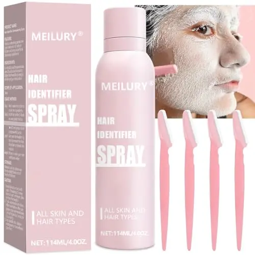 Meilury Hair Identifier Spray bottle and razors