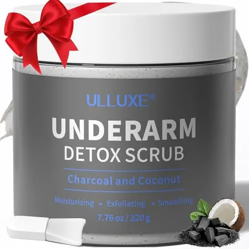 ULLUXE Charcoal Underarm Detox Scrub with unique texture