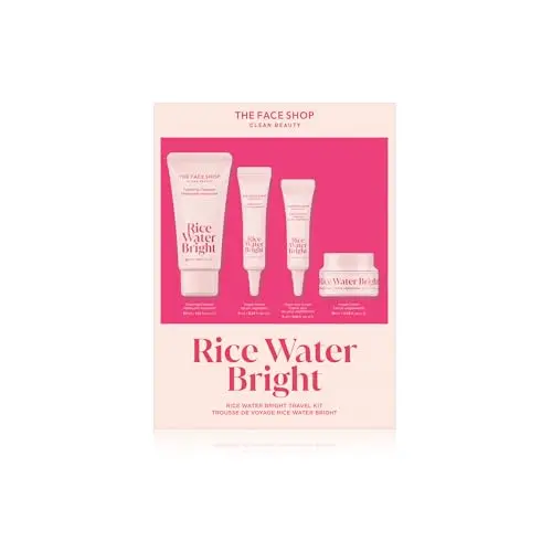 The Face Shop Rice Water Bright Travel Kit with mini products