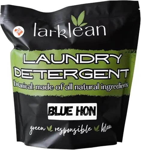 Larklean Blue Hon Natural Laundry Detergent Powder container