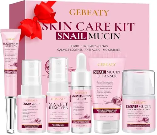 GEBEATY 6-piece Korean Snail Mucin Skincare Set