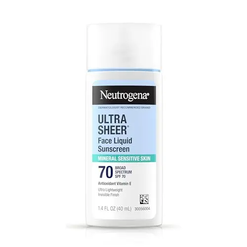 Neutrogena Ultra Sheer Mineral Face Liquid Sunscreen bottle