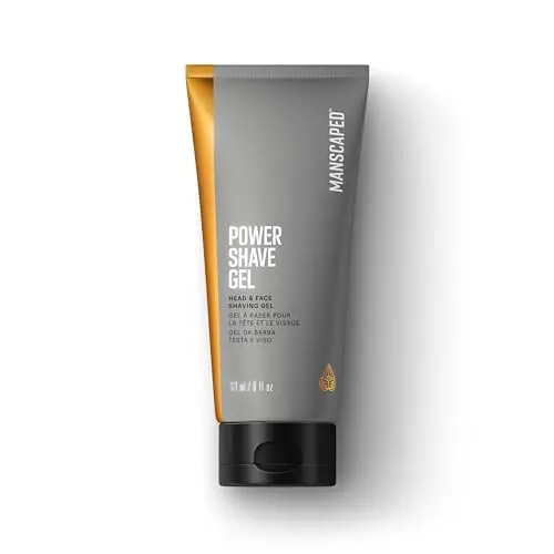 MANSCAPED Power Shave Gel with witch hazel for head and face ingrown prevention
