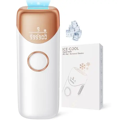 Ubroo gold IPL laser hair removal device with ice cooling