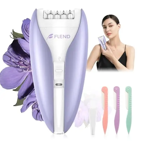 Bubbacare smooth glide epilator for women with purple body and compact design