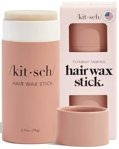 Kitsch Hair Wax Stick in clear packaging