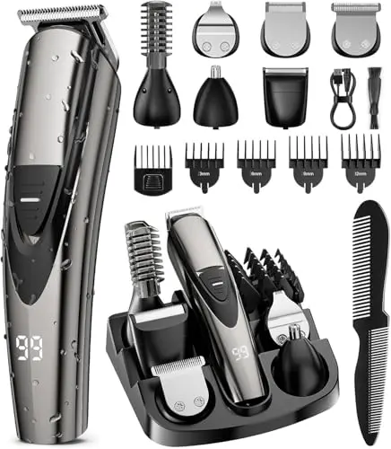 SHPAVVER 12-in-1 cordless beard trimmer and grooming kit