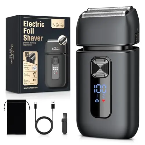 Brightup Electric Foil Shaver for Men with pop-up trimmer