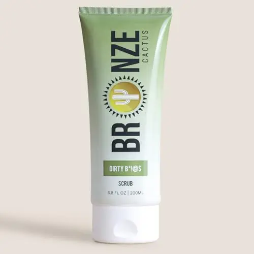 Dirty B*!@S Exfoliating Body Scrub in a black tub