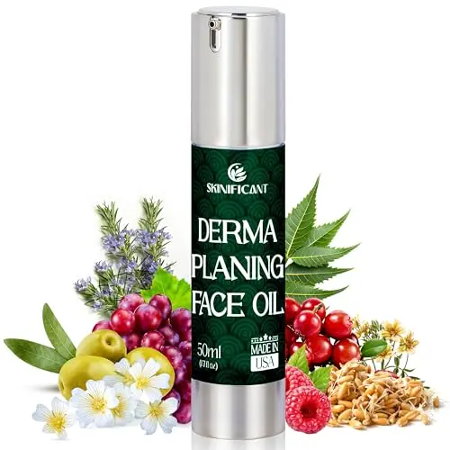 Skinificant Face Oil for Dermaplaning in airless pump bottle