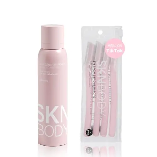 SKNBODY Hair Identifier Spray and razor kit in white packaging