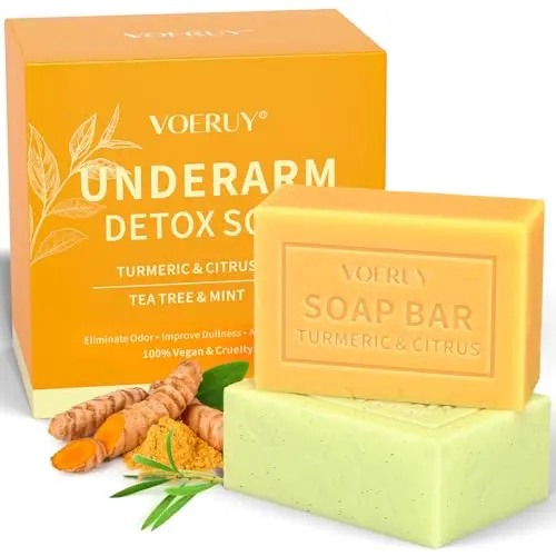 VOERUY Underarm Detox Soap with Turmeric and Citrus