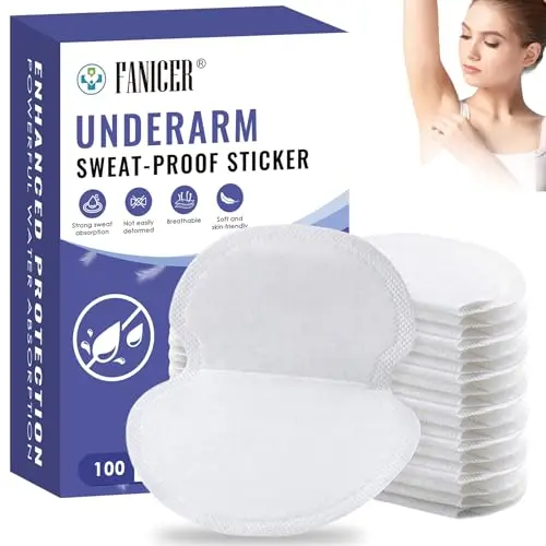 NACERLARY 100-count underarm sweat pads package