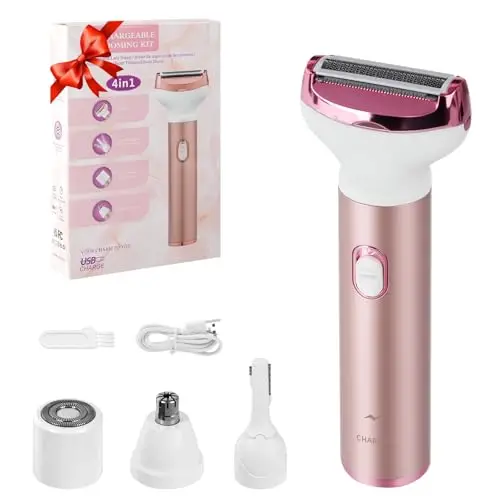 Bvrocio 4-in-1 portable facial epilator in pink