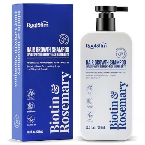 RootStim Biotin & Rosemary Shampoo bottle