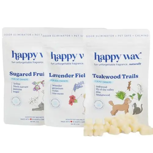 Happy Wax Pet Scents Mix of bear-shaped wax melts for pet odor elimination