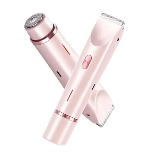 Generic pink waterproof electric pubic hair shaver with USB-C charging for women