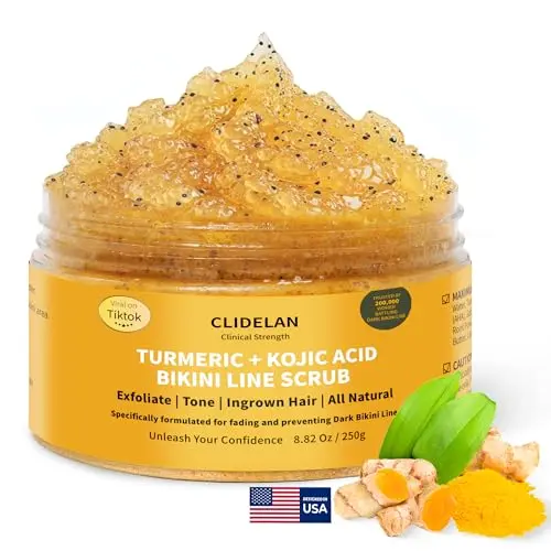 Clidelan Exfoliating Body Scrub with kojic acid and turmeric
