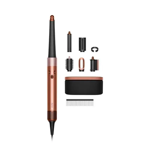 Dyson Airwrap i.d. Multi-Styler in Amber Silk color with multiple attachments