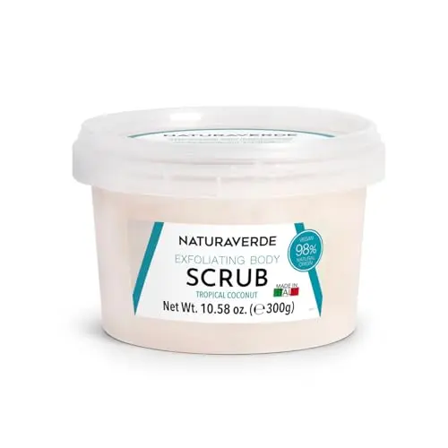 NaturaverdePro Tropical Coconut sugar scrub in jar