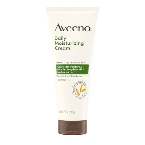 Aveeno Daily Moisturizing Cream with Prebiotic Oat & Shea Butter jar