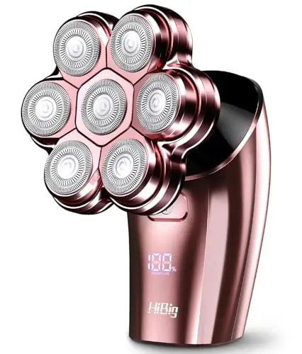 HiBig rose pink 5-in-1 electric shaver and trimmer kit for women