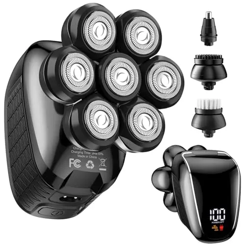 Wyklaus 5-in-1 head shaver and grooming kit for bald men