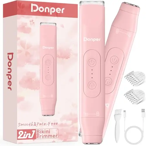 Donper 2-in-1 electric razor for women with dual heads