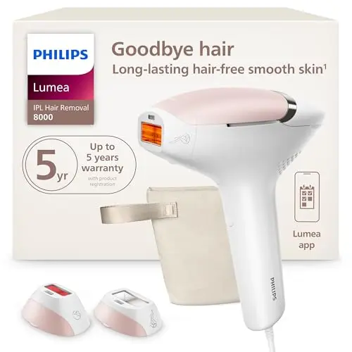 Philips Lumea 8000 Series IPL device with body and face attachments