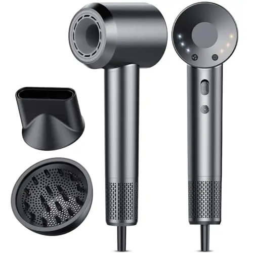 aowoka deep grey high-speed ionic blow dryer