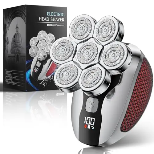 SOOTFRO 5-in-1 electric head shaver and grooming kit for men